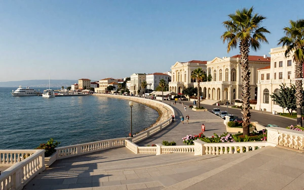 Seaside promenade and neoclassical architecture of Odesa, Ukraine's Black Sea pearl