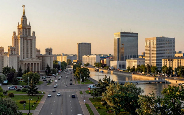 Grand architecture and tree-lined boulevards of Minsk, Belarus capital city and top destination for dating